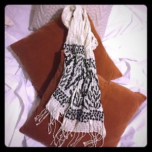 Banana Republic Embroidered Fringe Fashion Scarf